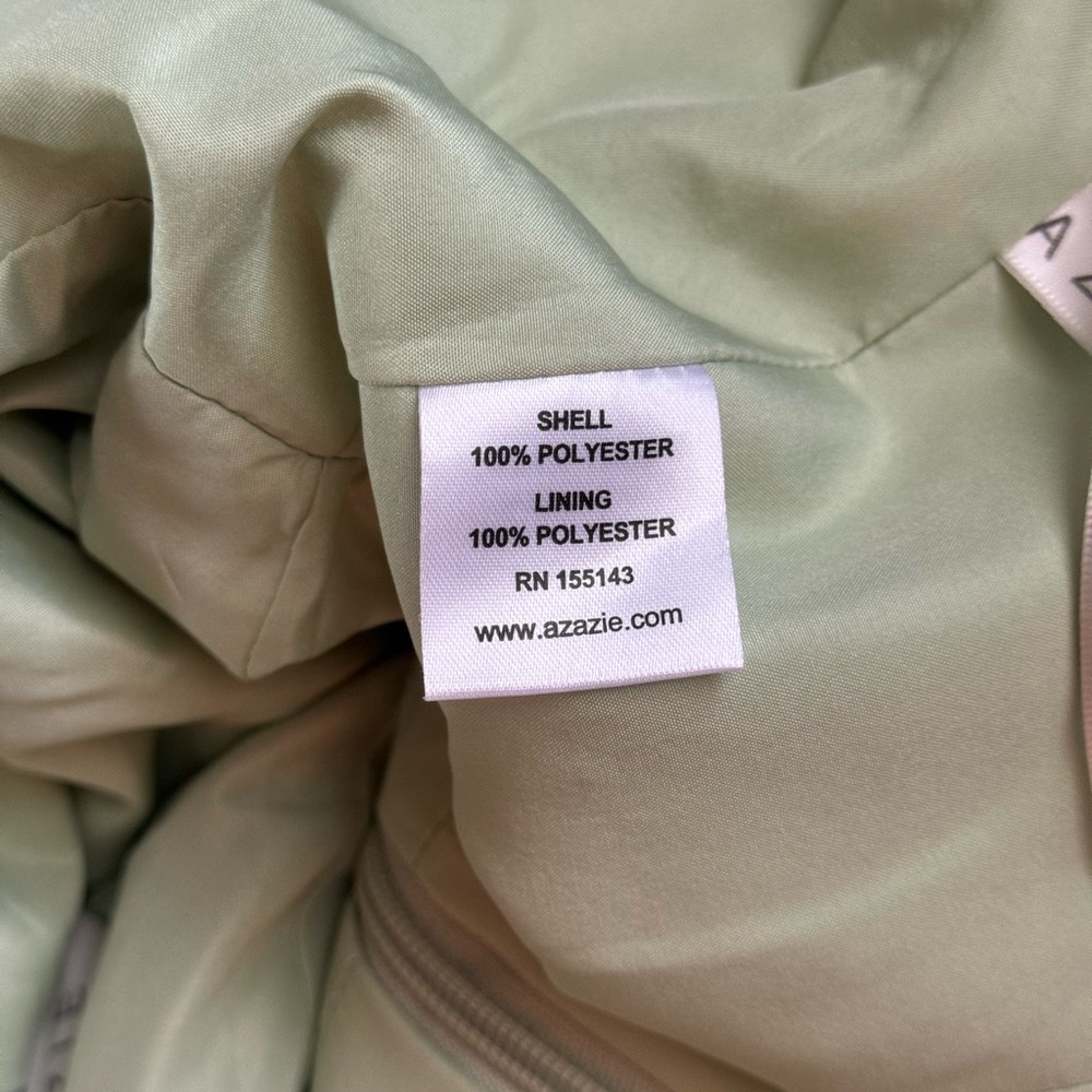 AZAZIE Deandra Green Fern Floral Bridesmaid Dress - Picture 8 of 11